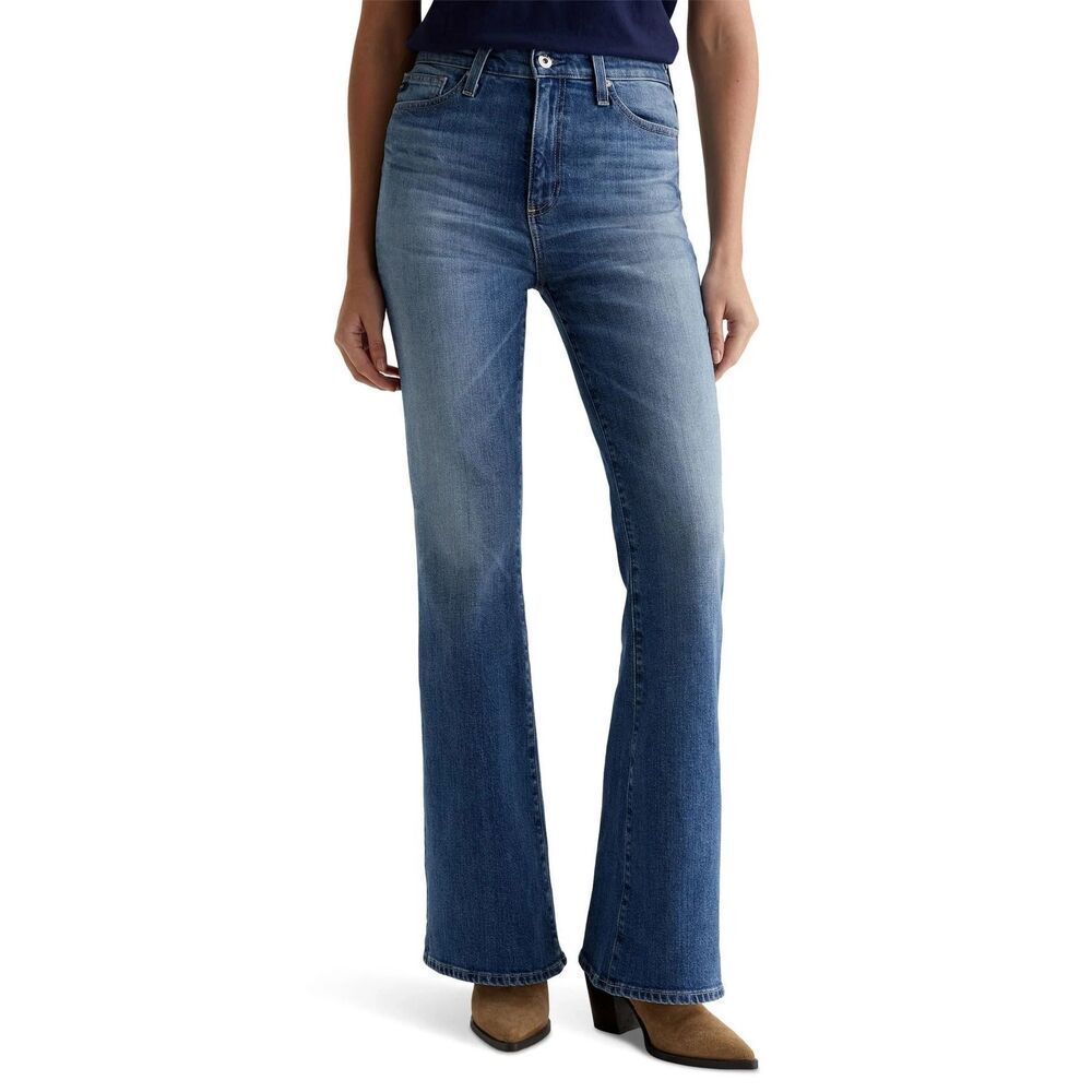 New AG Women's Madi Super High-Rise Flare Jeans in Deja Vu Size 29